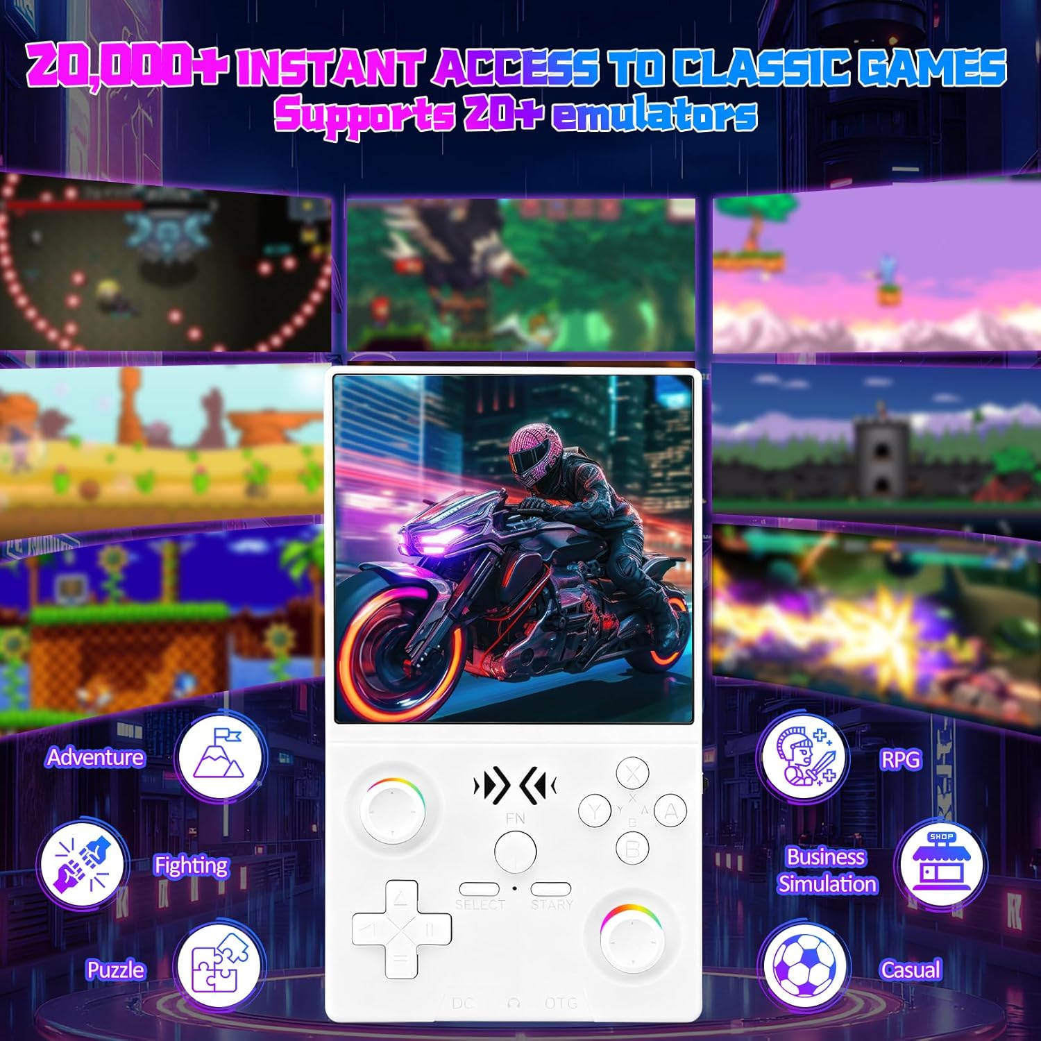 FLLBW XF40V Retro Handheld Gam - Gaming Console Retro Handheld ulasan dan harga