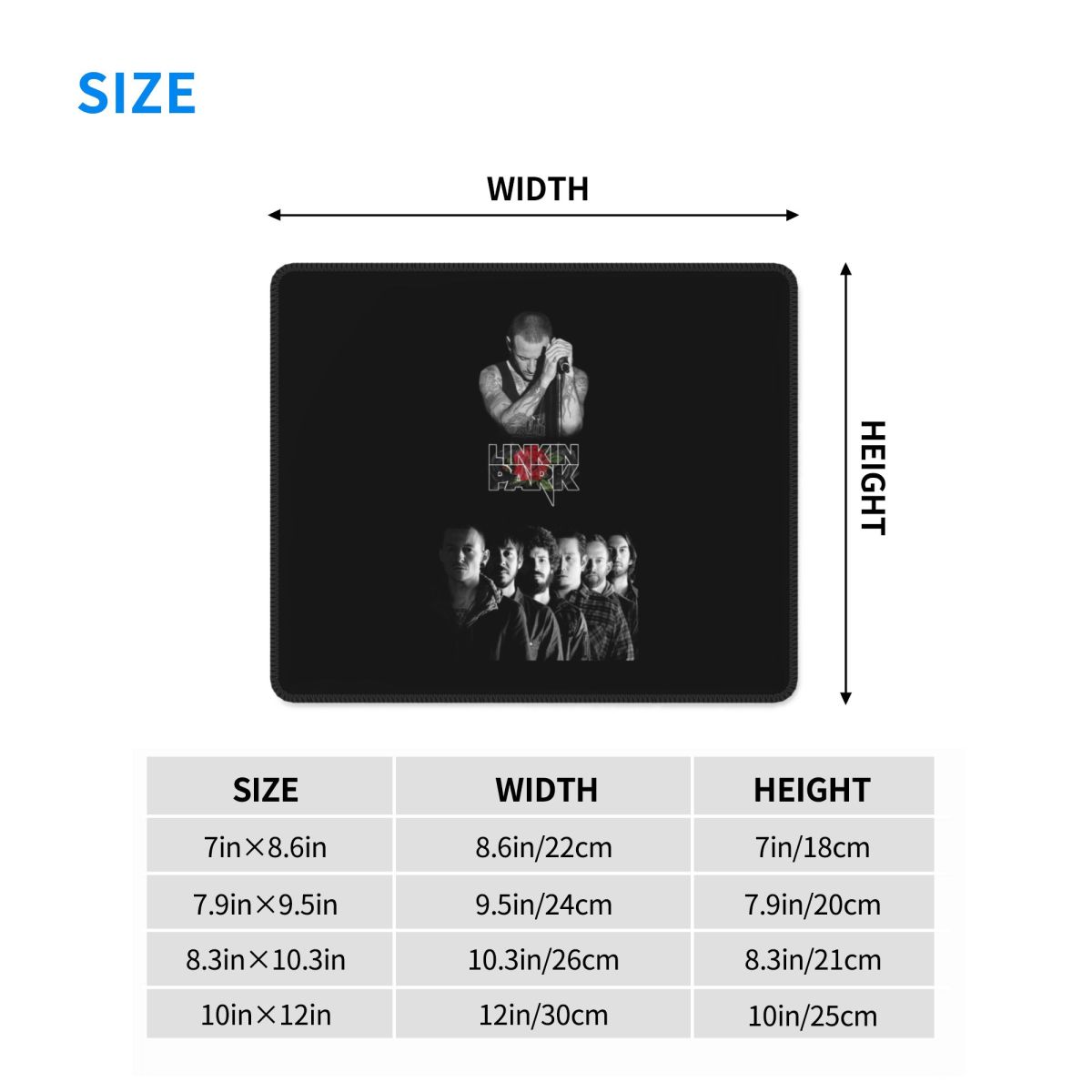 Multi-size Mouse Pad L-Linkin  - Gaming Console Portable Pc ulasan dan harga