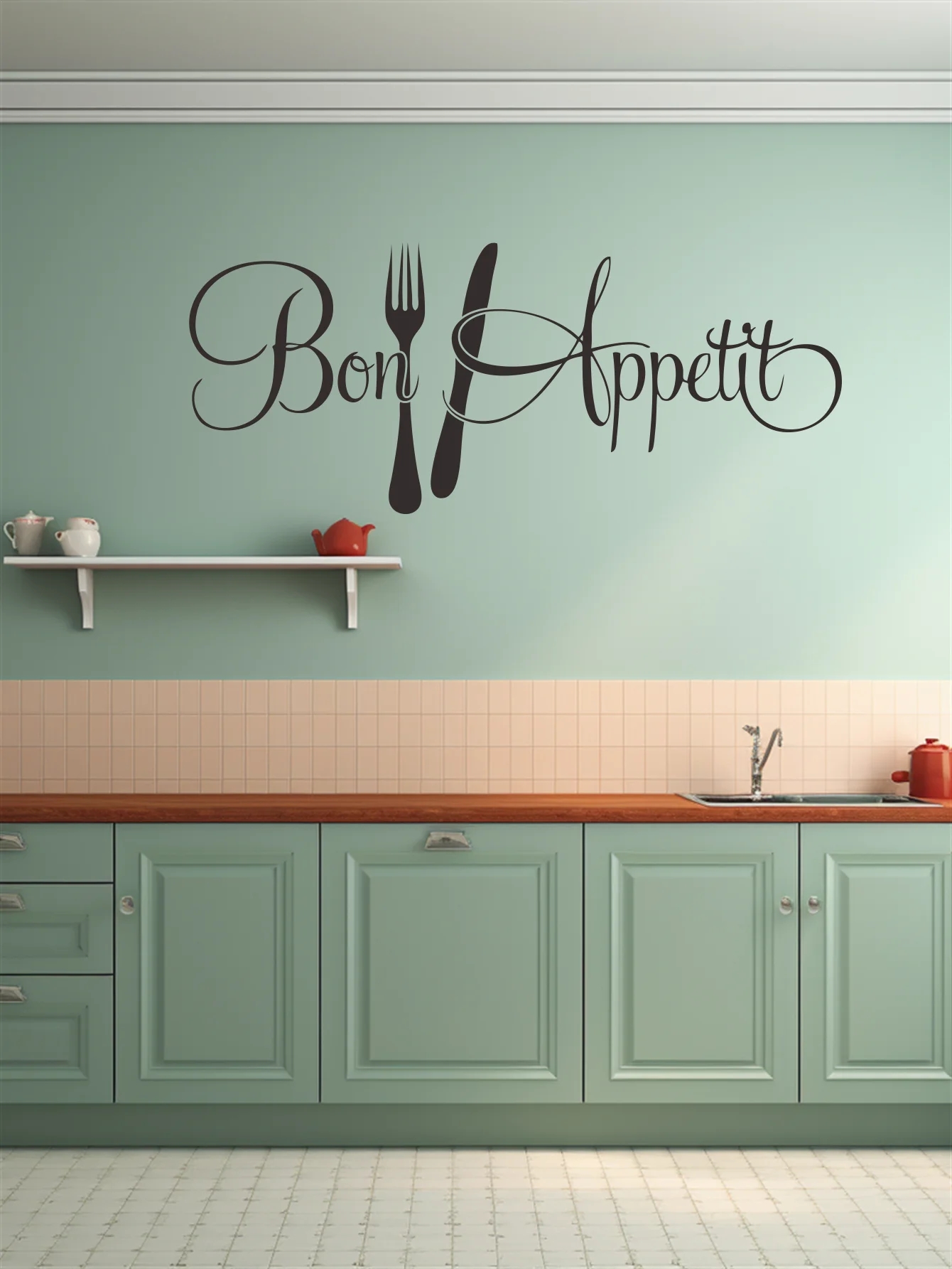 1 pc Bon Appétit with Fork and - Gaming Console Wallpaper ulasan dan harga