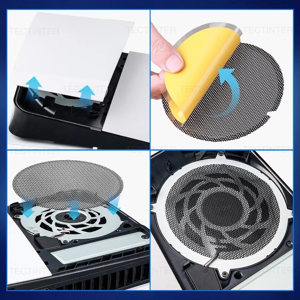 2/4Pcs Breathable Dust Filter  - Gaming Console Design ulasan dan harga