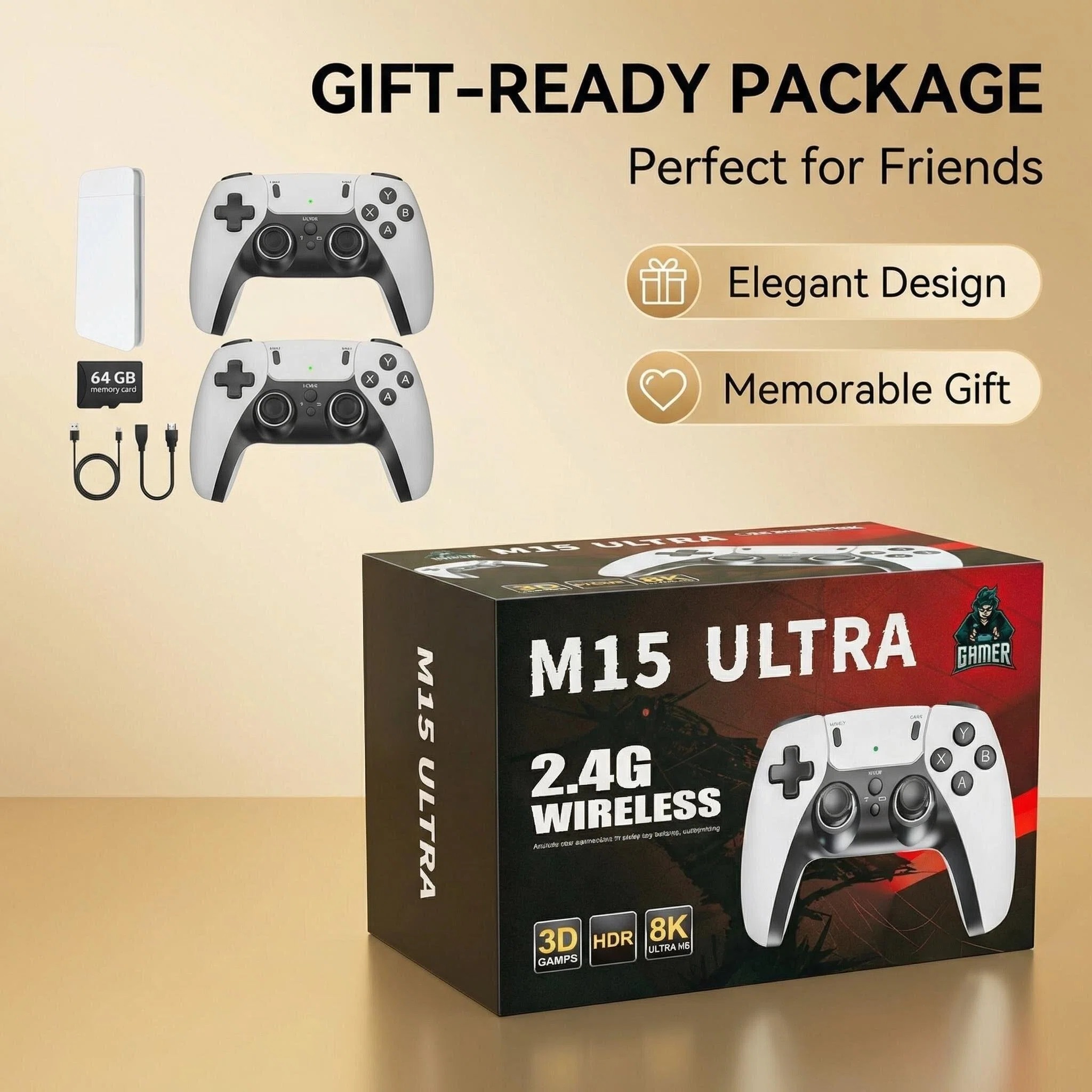 M15 Ultra 2.4G Wireless Game S - Gaming Console Retro Handheld ulasan dan harga