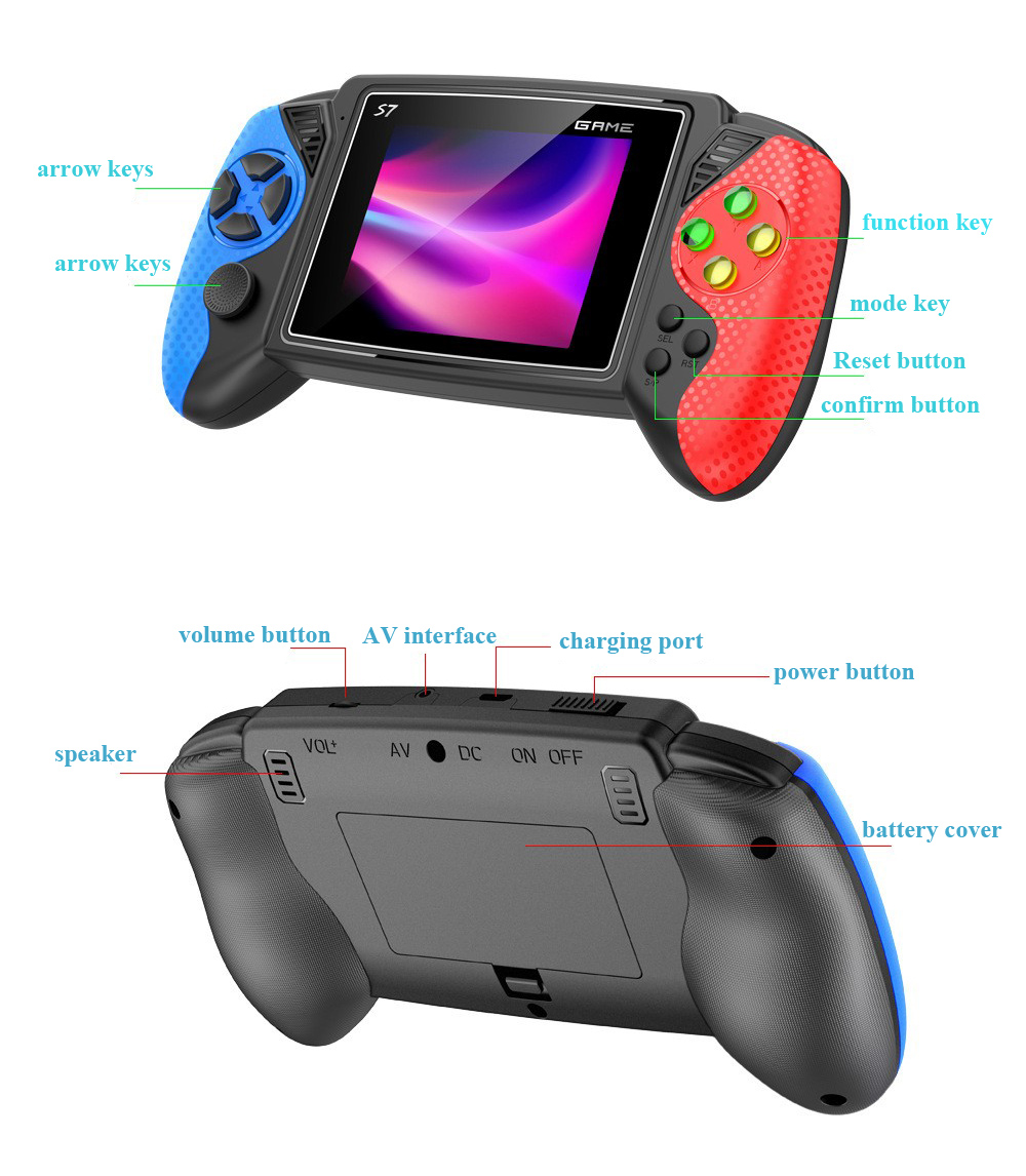 S7 Retro Handheld Game Console - Gaming Console Retro Handheld ulasan dan harga