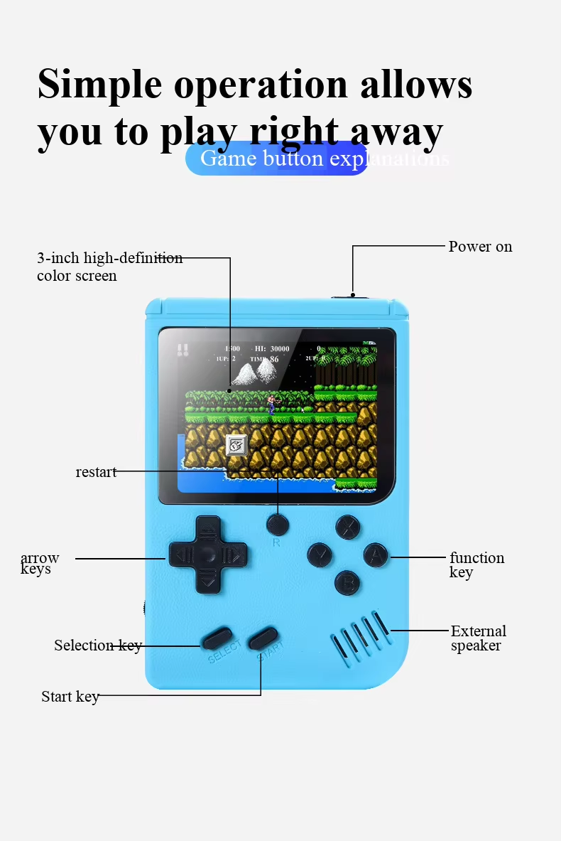 400 In 1 MINI Games Handheld G - Gaming Console Retro Handheld ulasan dan harga