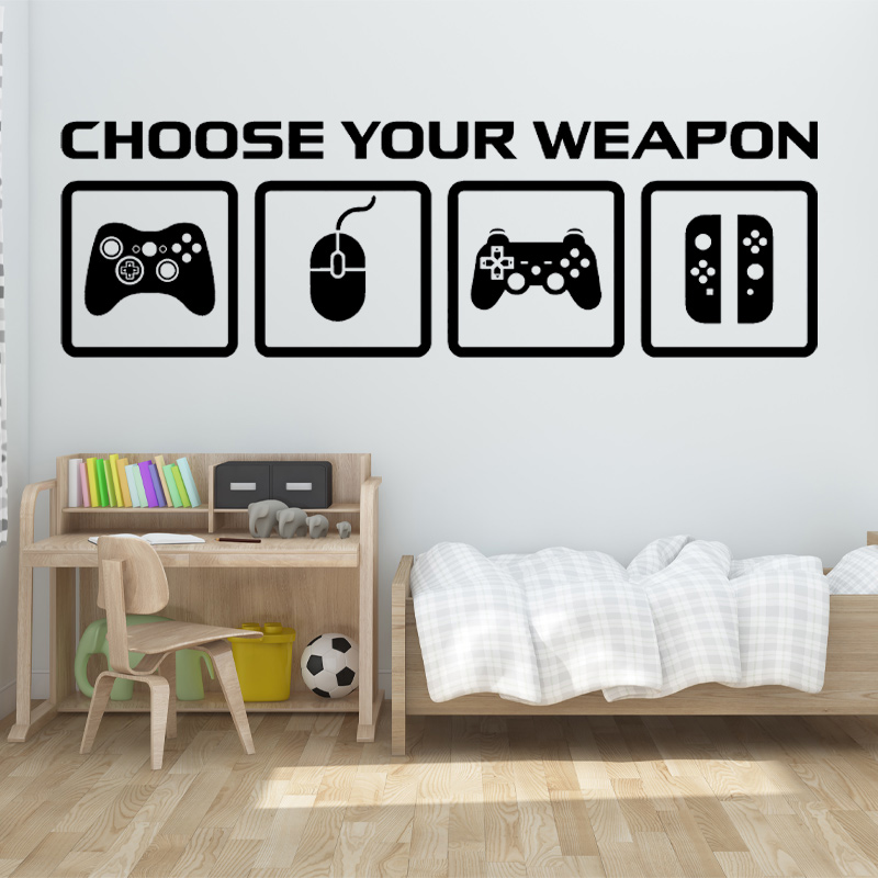 Video Game Decor Wall Decal  C - Gaming Console Wallpaper ulasan dan harga