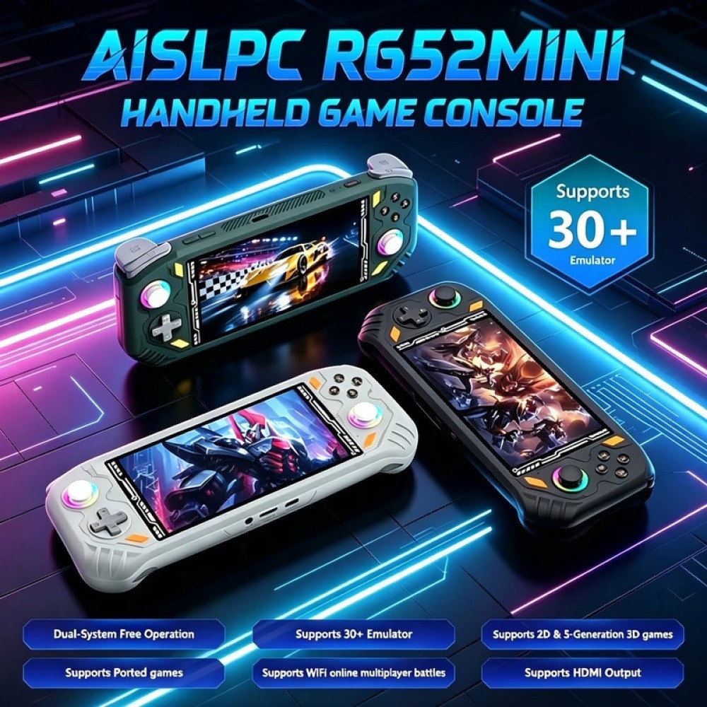 RG52 Mini Retro Handheld Game  - Q21 Gaming Console ulasan dan harga